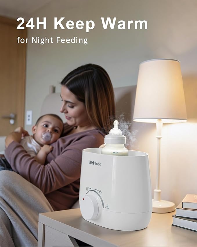 Bottle Warmer, Fast Baby Bottle Warmer for Breastmilk or Formula, 8-in-1 Milk Warmer for Baby, Smart Temperature Control, Sterili-zing, Heat Food, Double Bottle Warmer for All Bottles