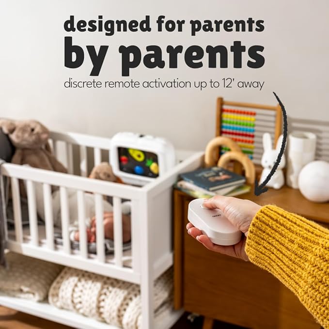 Dreams Baby Soother – Portable Sound Machine & Nightlight for Newborns & Infants | Gentle Motion, Calming Tropical Sounds & Remote Control | Clip-On for Crib, Car & Nursery