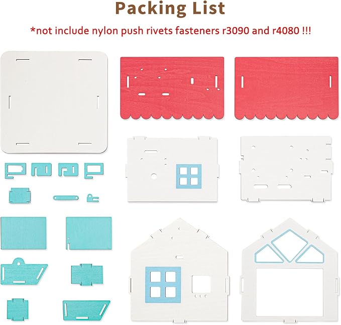 ELECFREAKS Smart Home Material Pack for Elecfreaks Sensors/Breakout Board/Servo (Not Include Sensors and microbit)