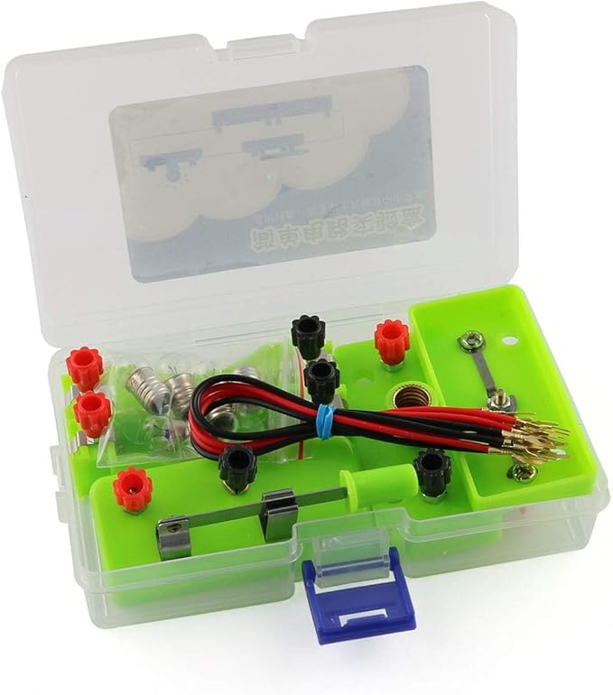 E-outstanding Circuit Learning kit Simple Circuit Physics Electrical Experiment Box, Physics Teaching Instrument