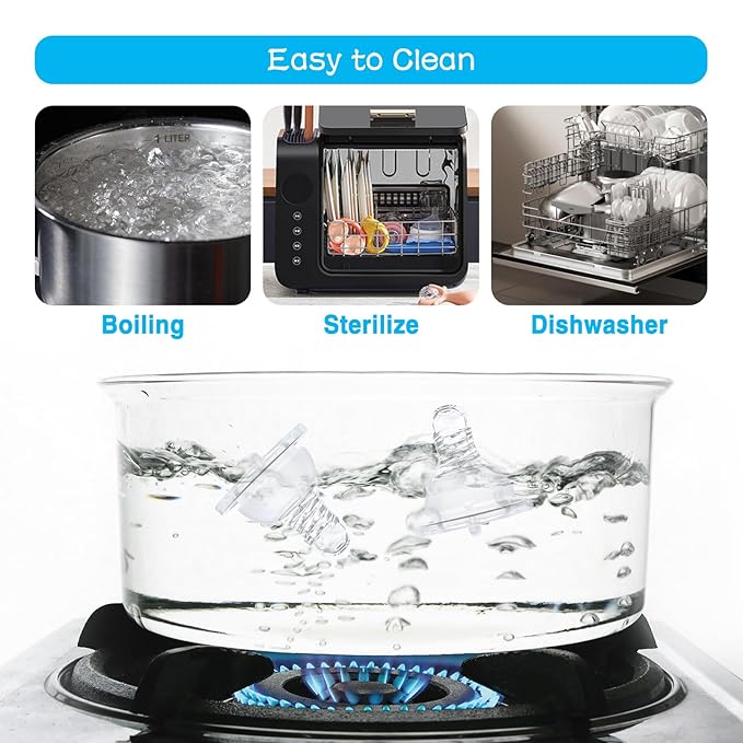 6-Count Silicone Bottle Nipples for Dr. Brown's Narrow Bottles and Evenflo Feeding Classic Standard Neck Bottles, Breast-Like, Anti-Colic Valve, Medium Flow, 3m+