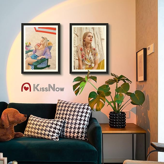 18x24 Poster Frame 2 Pack, Black Solid Wood Picture Frame with Polished Plexiglass, Wall Hanging