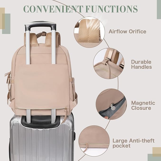 Diaper Bag Backpack, Baby Diaper Bag with 18 Pockets, Large Baby Bag Backpack for Girl Boy, Waterproof Diaper Bag with Changing Pad,Wet Dry Bag, Khaki