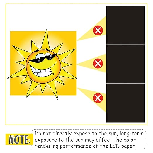 Spakon 6 Pcs Heat Sensitive Sheet Temperature Sensitive Sheet 6 Color Changing Heat Board, 24 to 34 Celsius Degree Transition for Science Experiment (6 x 6 Inch)