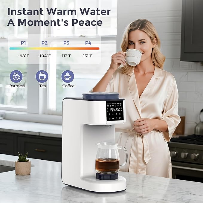 Formula Maker Pro, 2-Minute Quick Mix Baby Formula Dispenser, One-Touch Automatic Milk Maker, 3 Formula Temps + 4 Hot Water Choice, 2L Tank & Sealed Powder Container for Clump-Free Formula