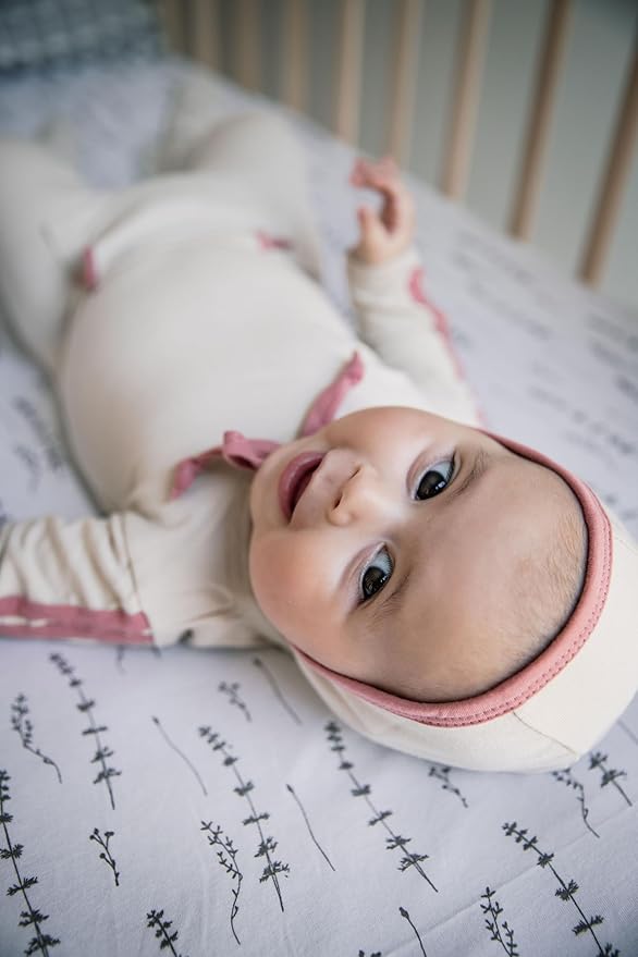 Ely’s & Co. Crib Sheets, Baby Boy/Girl Fitted Crib Mattress Sheet Set, 2 Pack, 100% Jersey Knit Cotton, Infant and Toddler Nursery Bedding, Forest Grey Print, 28” x 52”