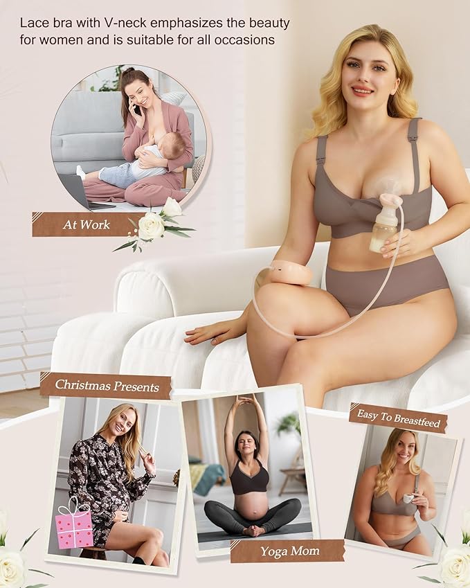 As Fairy Nursing Bras for Breastfeeding Mesh Lace Seamless Maternity Bra Pregnancy Sleep Wireless Bralette