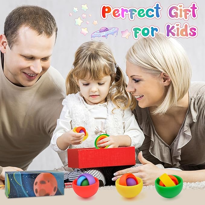 Fidget Toys for Kids, Fidget Spinner Adults 3PC, Gifts for Boys Girls Teens, ADHD Autism Stress Relief Quiet Finger Toys Classroom