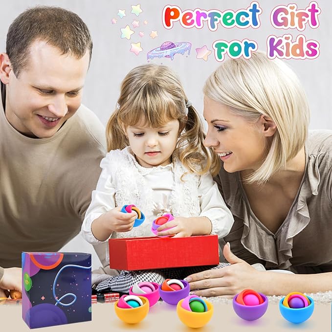 Fidget Toys Kids Pack, Fidget Spinner Set, Sensory Toys Boys Girls Teens, Eaeter Basket Stuffers Party Favors, ADHD Autism Stress Relief Finger Tools, Gift for Kids Adults Birthday