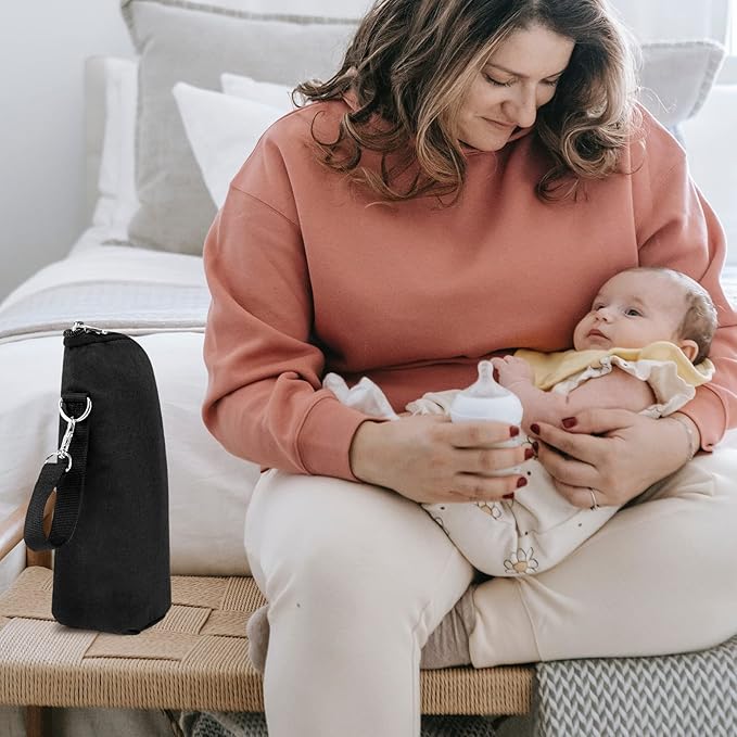 Accmor Baby Bottle Cooler Tote Bags, Insulated Breastmilk Cooler Bag, Nursing Bottle Warmer Bag for Nursing Mom Daycare Travel