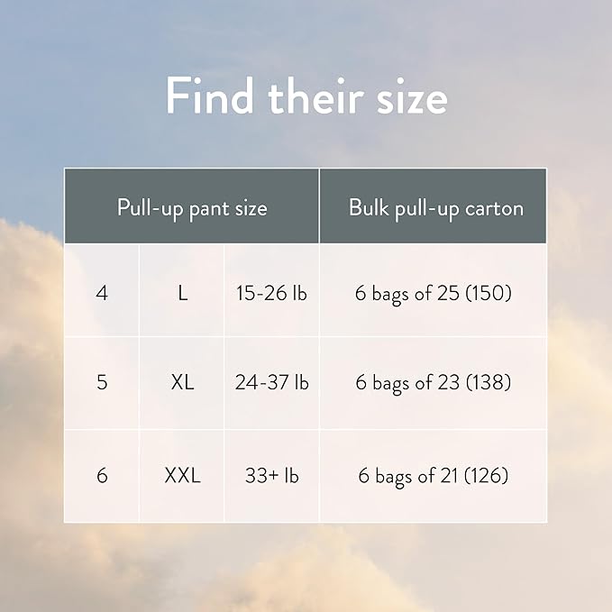 Joonya Pull-Up Pants Baby Diapers, Size 5 XL (24-37 lb) - 1 Bag of 23 - NonToxic, Eco-Friendly, Ultra Slim, Overnight Use - Made in Denmark