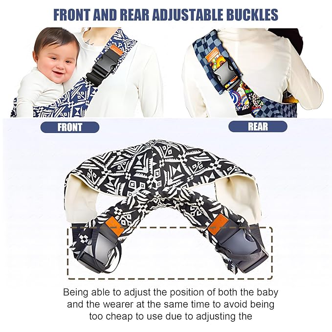 Baby Sling Carrier,Baby Sling,Toddler Carrier,Adjustable and Non-Slip Hip Seat Carriers Carrying 10-30 lbs(Star)