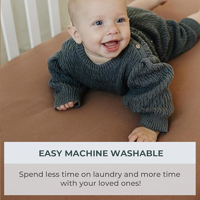 Pobibaby – 2 Pack Crib Sheets for Boys, Premium Fitted Baby Boy Crib Sheets for Standard Crib Mattress – Ultra-Soft Jersey Knit, Safe and Snug, Stylish Design (Gone Fishing)