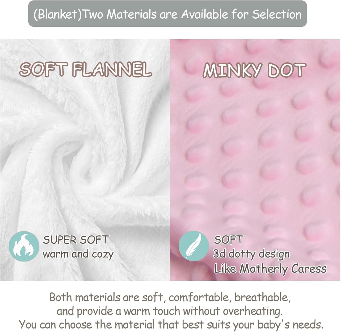 Custom Name Crib Bedding Set for Baby Girls – Personalized Pink Flower 3-Piece Nursery Bedding with Blanket, Fitted Sheet & Pillowcase – Baby Infant Toddler Shower Gift