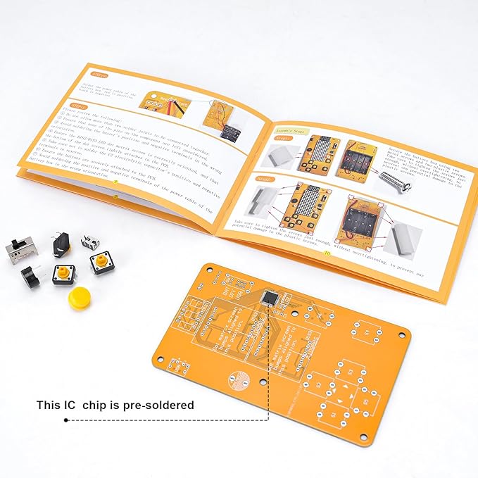 LEPANDA DIY Game Console, Soldering Project Kit, Electronics Solder Practice Kit, Designed for Students, Great STEM Project and Gift