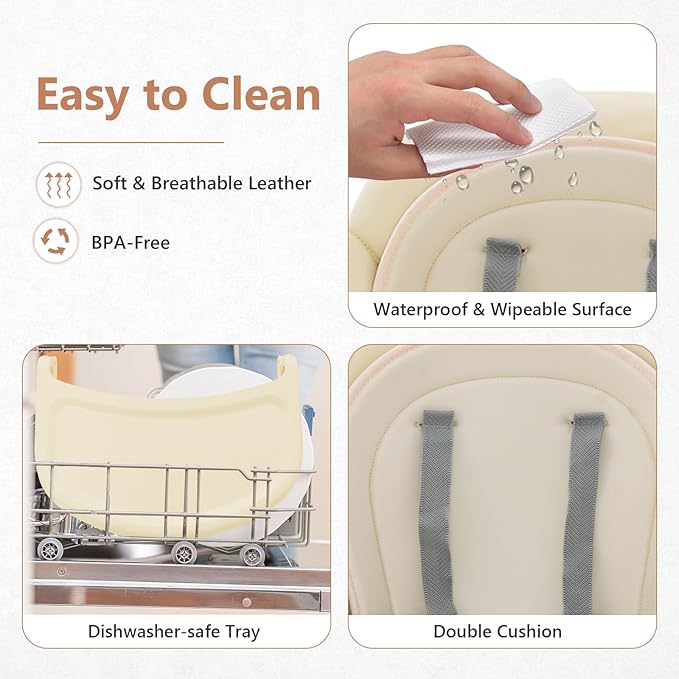 INFANS 8 in 1 Baby High Chair, Convertible Highchair for Babies and Toddlers, Infant Dining Booster Seat, Building Block Table, Kids Stool Table Chair Set with Removable Tray