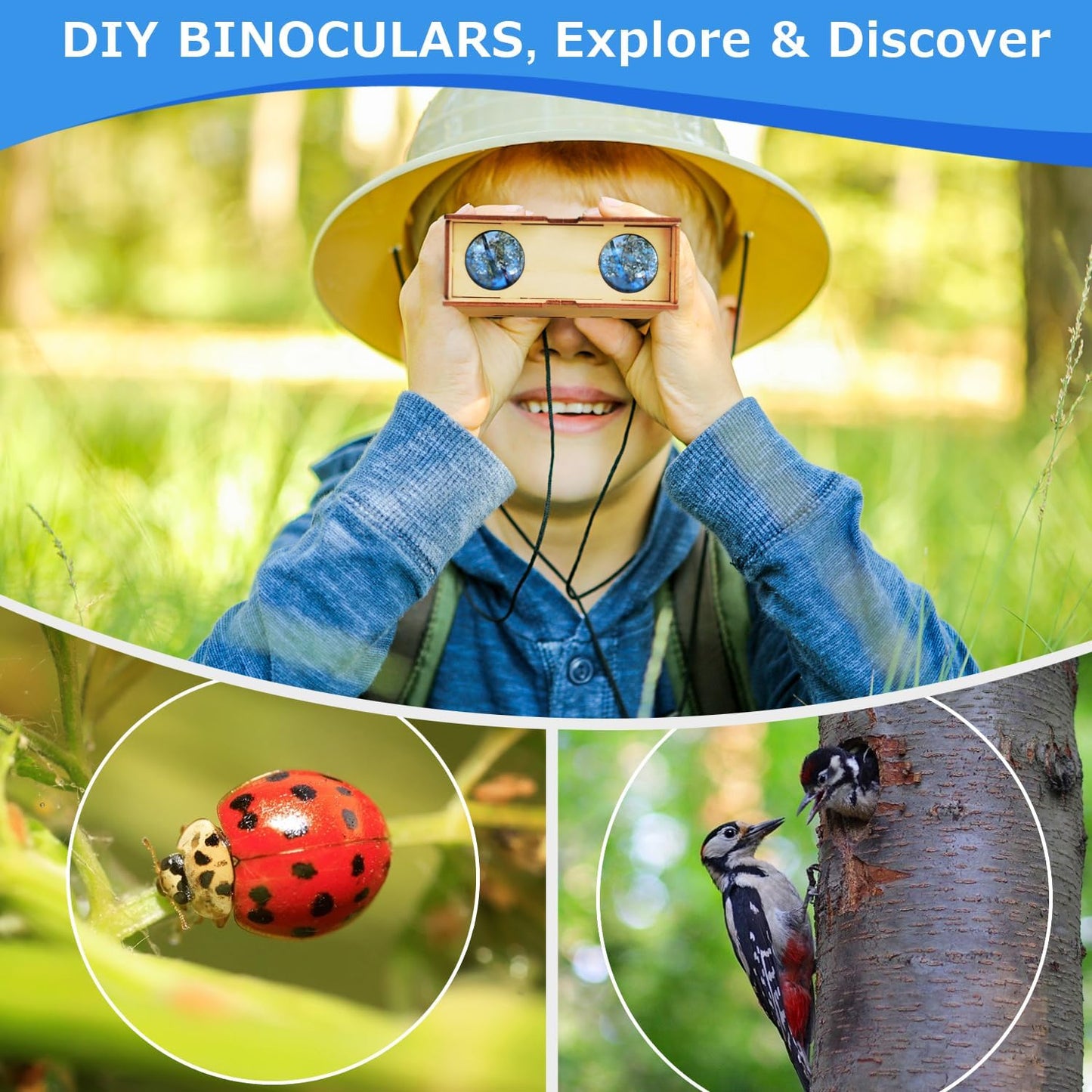 Poraxy 6 in 1 STEM Kits for Kids Age 8-10, Science Building Educational Experiment Projects 8-12, 3D Wooden Puzzles Crafts, Toys for Age 8-13, Gifts for Boys and Girls 6 7 8 9 10 11 12 13 Years Old