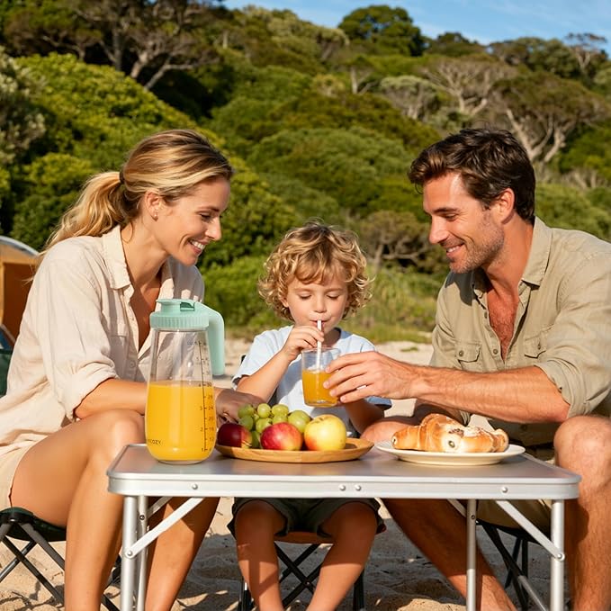 Momcozy Glass Breast Milk Pitcher, Formula Breastmilk Storage Container, Heat & Cold Resistant, No Leak Pitcher for Breastmilk with Wide Mouth, Fast Baby Formula Maker, 48OZ, 1 Count