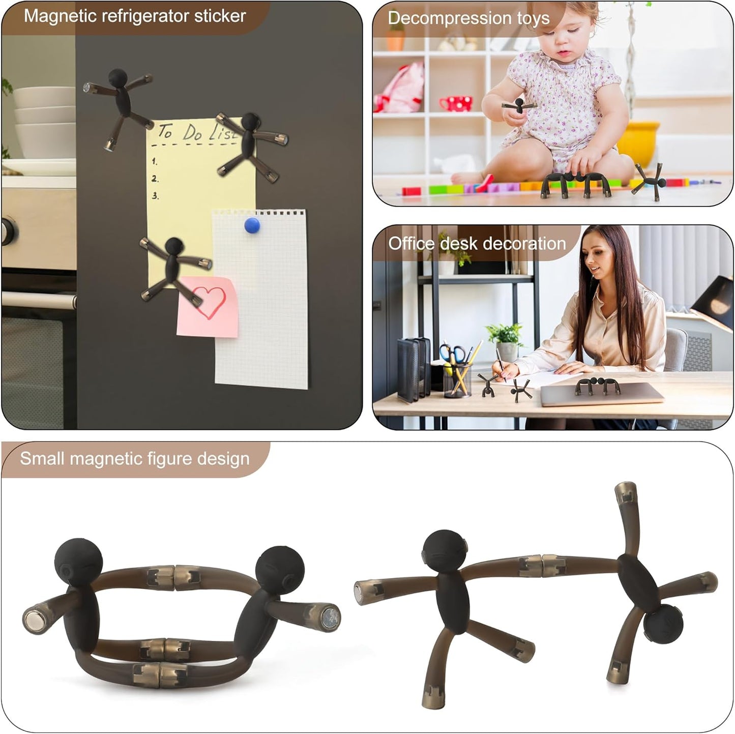 Kids Fidget Toys, Adults Fidgets for Anxiety and Stress, Treasure Box Toys for Classroom, Goodie Bags Fillers, Carnival Prize for Kids 3-5 (Black)