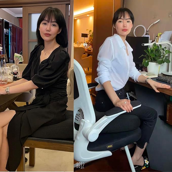 WSGJHB Car Booster Seat Cushion Posture Cushion Portable Breathable Mesh, Effectively Increase The Field of View Ideal for Office, Home, Angle Lift Seat Cushions,Black