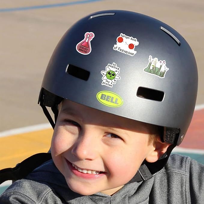 110 PCS Science Stickers for Water Bottles,Science Laboratory Stickers for Adults Students Kids Teacher,Physics Biology Chemistry Experiment Math Gifts