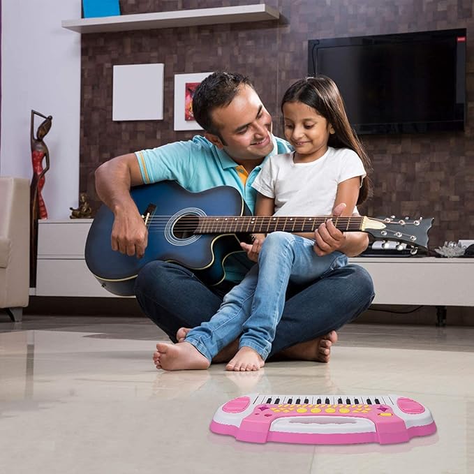 Love&Mini Piano Toy Keyboard for Kids - Birthday Gifts for 3 4 5 Years Old Girls Toys with 31 Keys and Microphone Musical Instrument Toys for Girls Gifts (Pink)