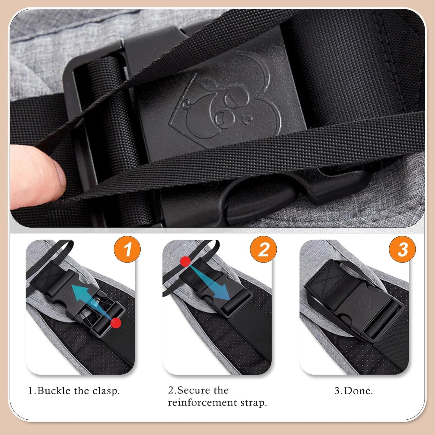 Baby Carrier Newborn to Toddler-Adjustable Baby Sling Carrier,Toddler Carrier for 25-60lbs,Comfortable to Baby Sling for Hands-Free Carrying (Gray)