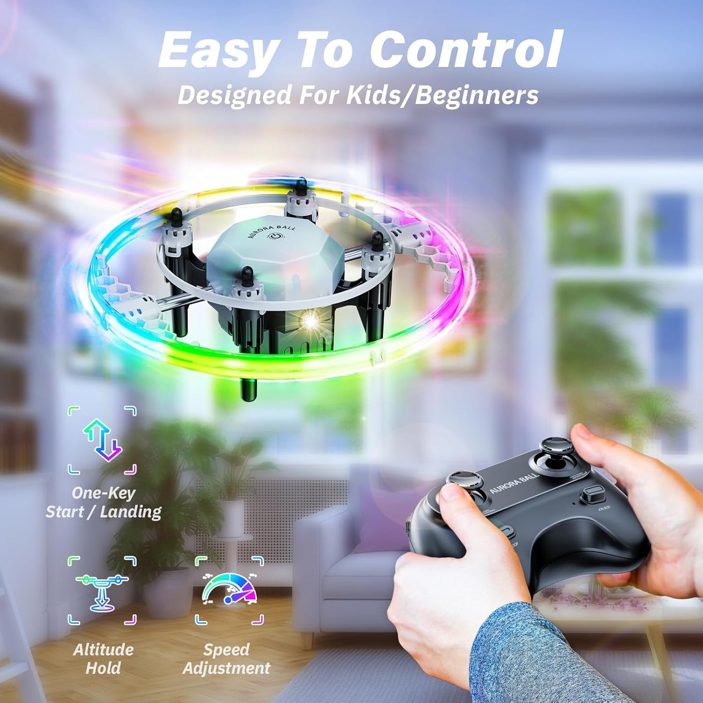 Drones for Kids, 2025 Mini RC Drone Quadcopter with 360 Degree Flip, 90 Degree Surround Flight, 8, 9, 10, 11, 12 Years Old Boys and Girls Ideal Gift Toys