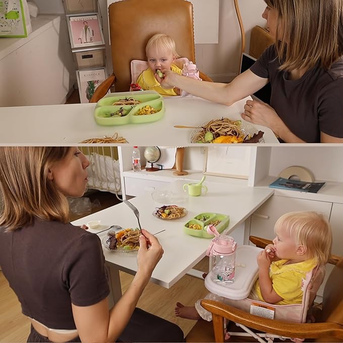 Tiny Marvels Portable 3-in-1 Baby Chair – Cozy Toddler Chair, Baby Seat with Tray, Booster Seat – Compact, Foldable, Safe with Child Safety Belt Carry Bag – Perfect for Travel & Family Time