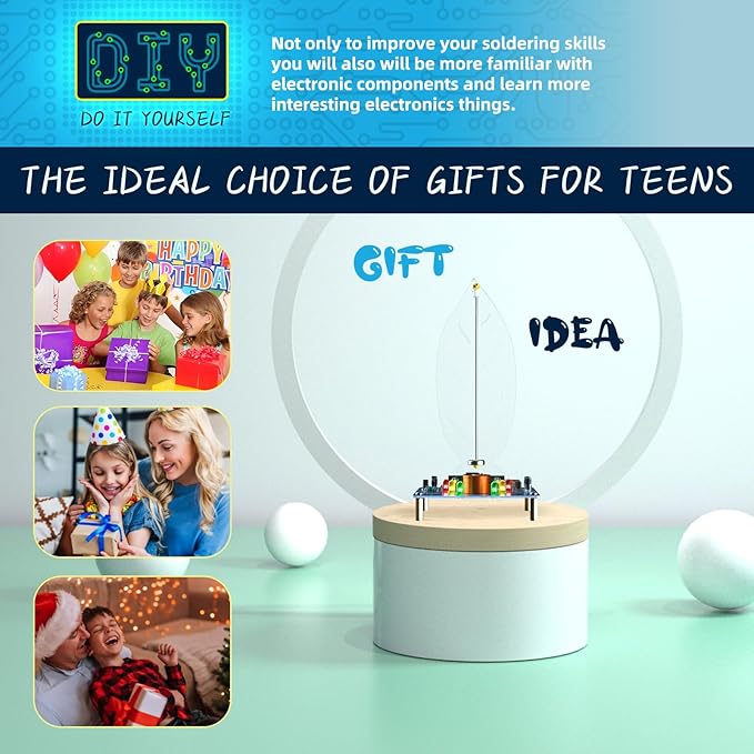 DIY Solder Electro-Magnetic Swing kit,DIY Soldering Projects Soldering Practice Kit DIY Radio Kit for Learning Teaching STEM Education Ideal Gift for Family and Friends