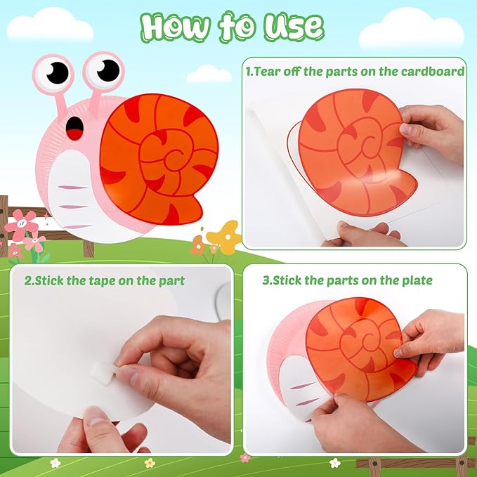 16 Pack Arts and Crafts for Kids, Toddler Crafts Animal Paper Plate Art Kit Gift for 3 4 5 6 Year Old Boys Girls DIY Kids for Birthday Party Favor Preschool Classroom Party Games (Farm)