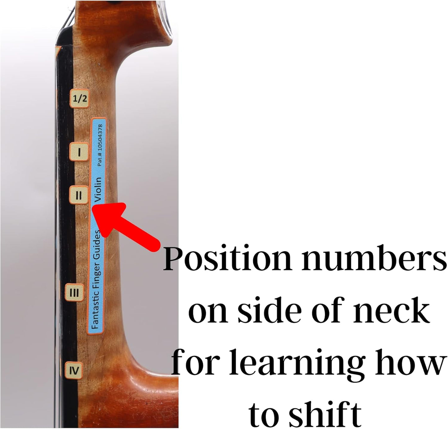 Fantastic Finger Guide for Violins Kids/Adult Beginner | Stringed Musical Instruments | Fingerboard and Fretboard Stickers for Learning All Notes | Play or Fiddle (LH 4/4)