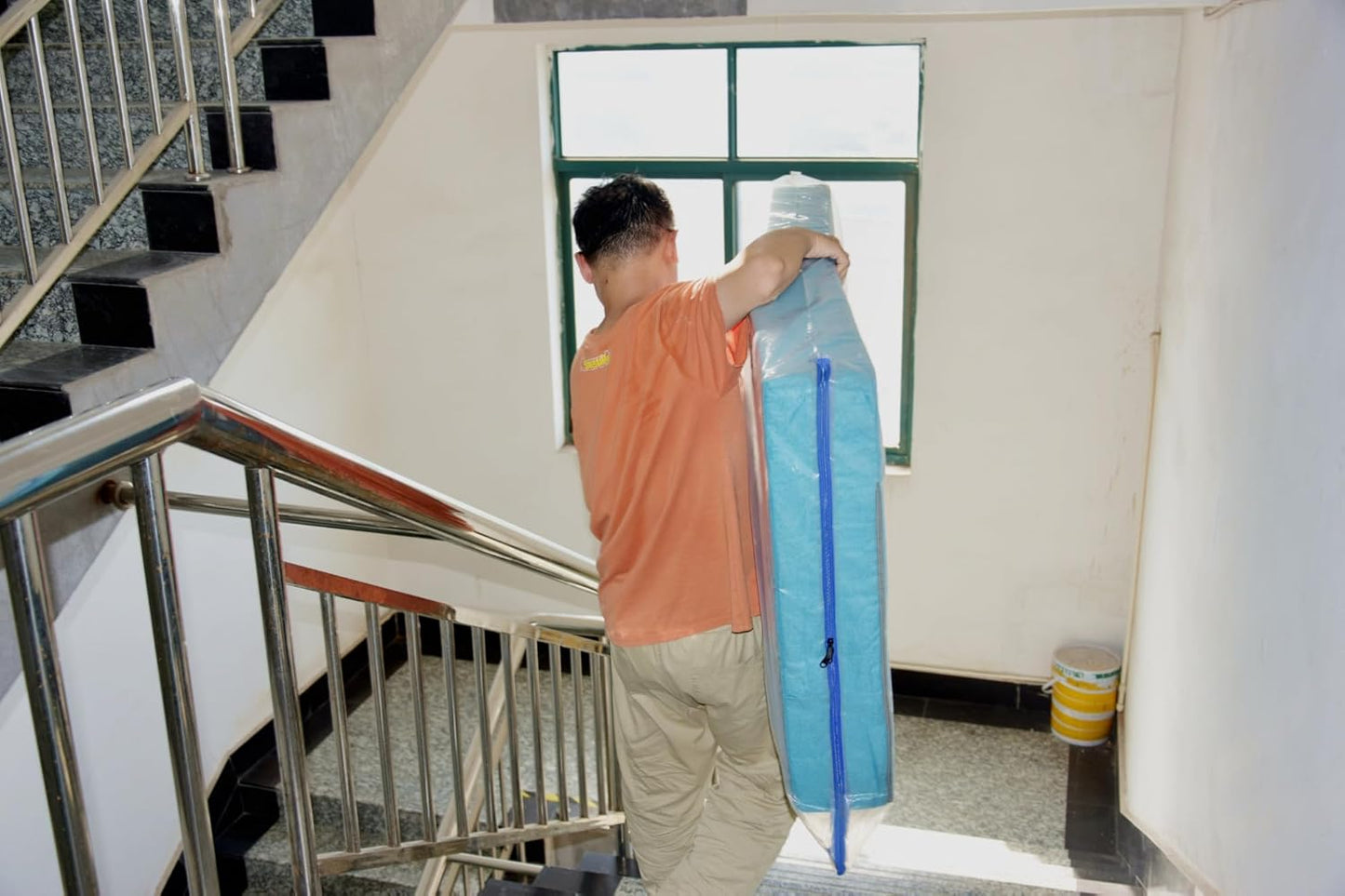 2 Pack Crib Mattress Storage Bags with Zipper -5 Mil Plastic Waterproof Crib Mattress Bags for Moving and Storage