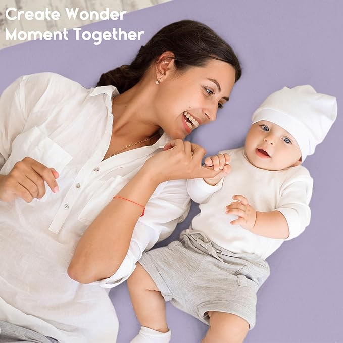 Yoofoss Pack and Play Sheets Fitted, Mini Crib Sheets 2-Pack for Pack N Play Mattress, Stretchy Playard Sheet, Soft and Breathable (Purple+Unicorn)