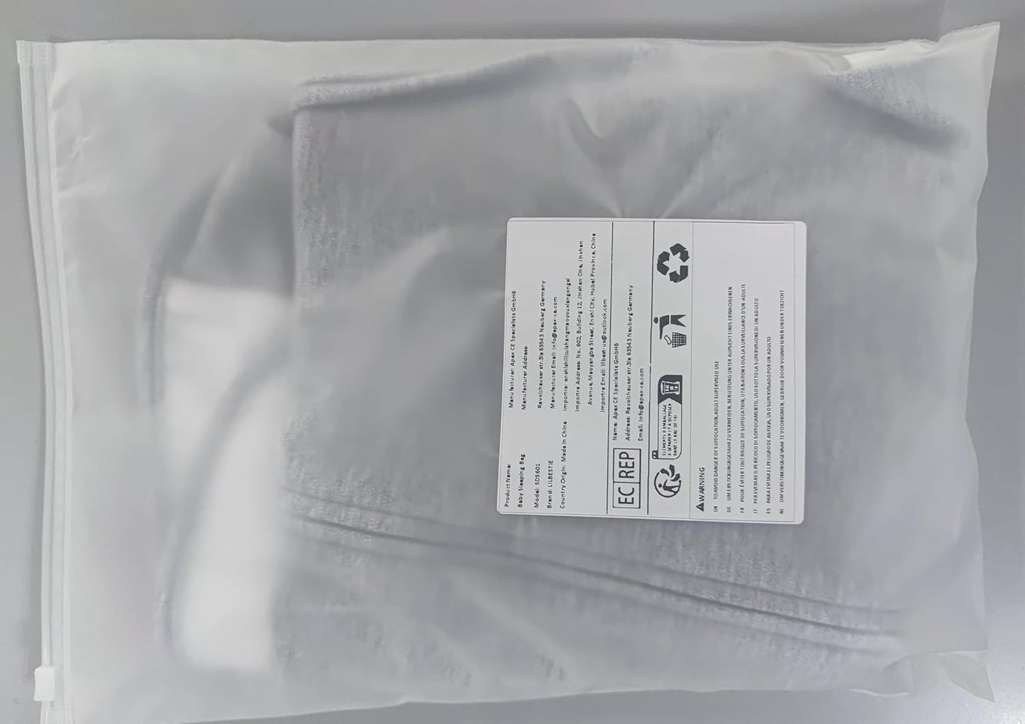 Baby Swaddle Sleep Sack 1.0 Tog 3-in-1 Cotton Baby Swaddle Blanket Wrap for Newborns 6-12 Months Grey