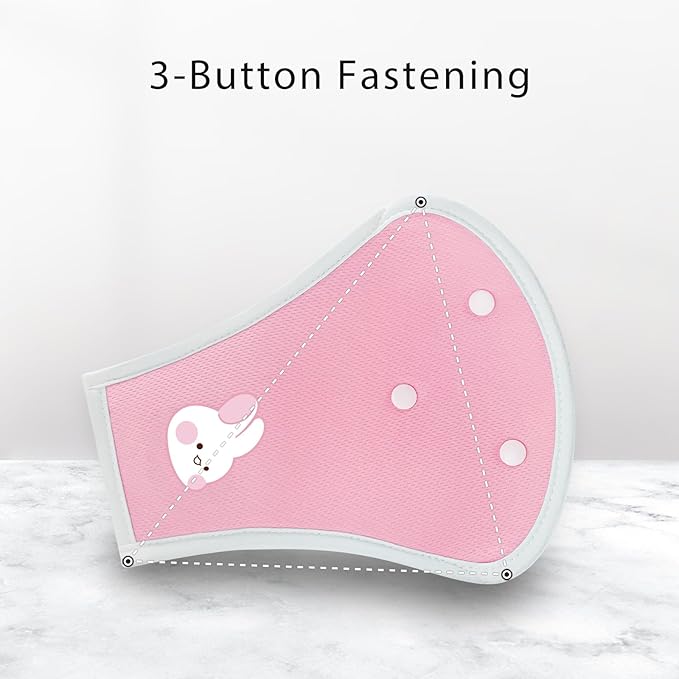 Seat Belt Cover Pad for Kids,Kid's Shoulder & Belly Cushion Protective Padding - Soft Breathable Straps Cushion Cover for Booster Seat, Strollers, and High Chairs(Pink)