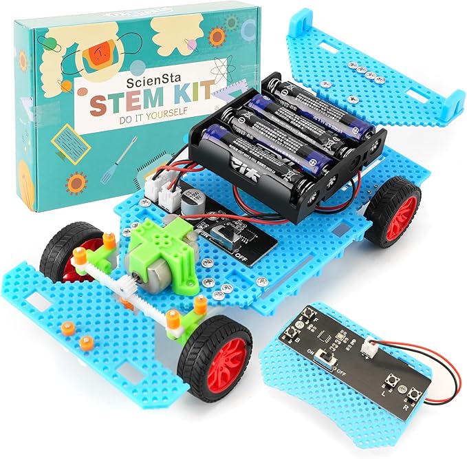 STEM Kits for Kids Age 10-12, Building Remote Control Car, Model Car Kits, Gifts for Boys 10-16, 3D Puzzles Science Educational Crafts, Toys for 10 11 12 13 14 Year Old Boys and Girls