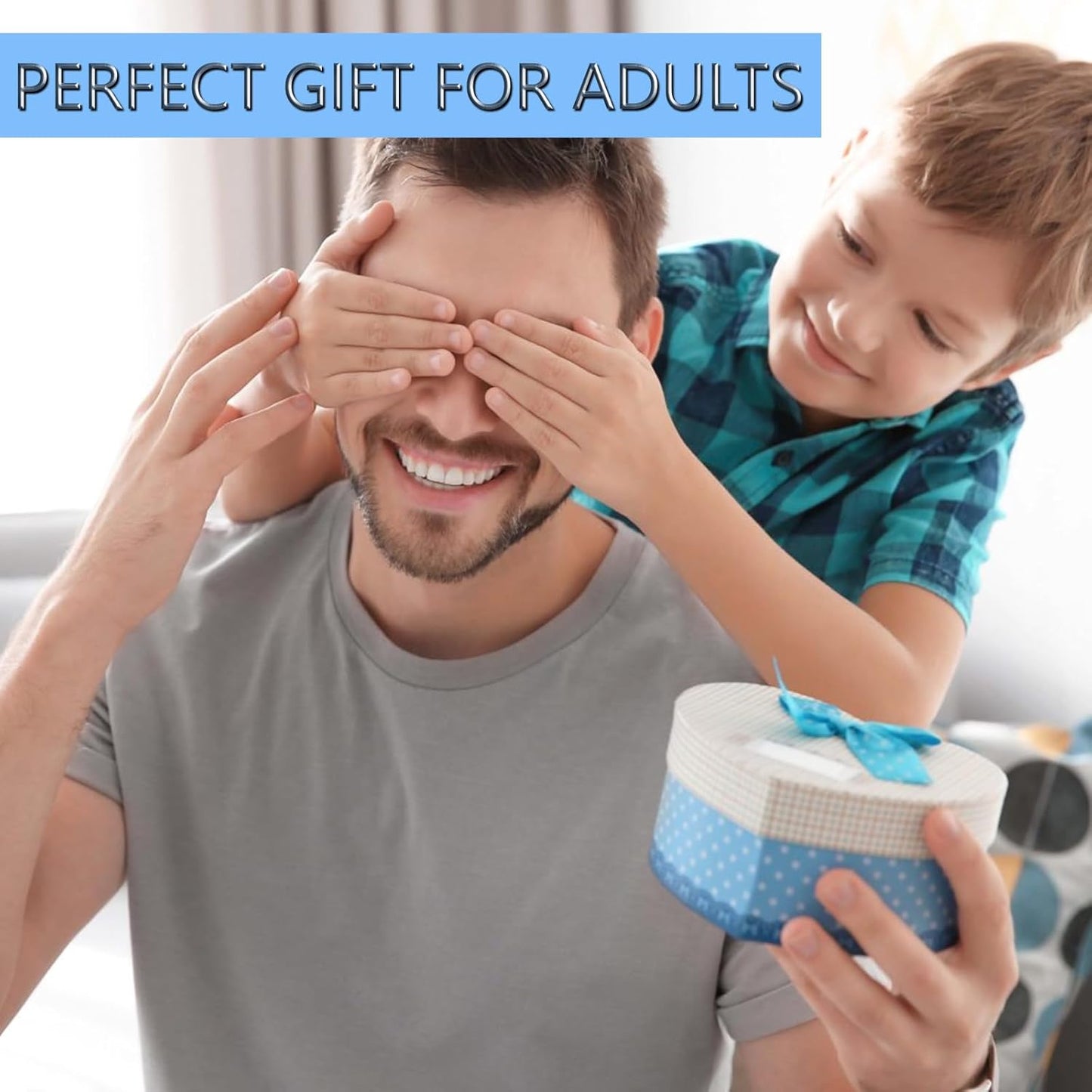 Fidget Toys Adults Pack 6Pcs, EDC Fidgeting Game for Kids Teen Cool Mini Gadget Desk Toys Figette Spinner Figits Rings Classroom ADHD Stress Anxiety Relief Toy Unique Gift for Boys Girls-Blue