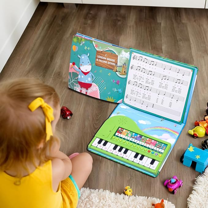 Toddler Toys Piano Keyboard with Book - Educational Musical Toys for Kids Ages 3 4 5 6 Year Old Boy and Girl Gifts
