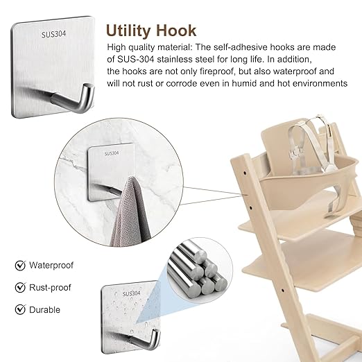 Stokke Tripp Trapp High Chair Booster Base Wheel Kit with Safety Locks, 360° Rotation, Counter Height Riser & Universal Boost Seat Replacement Parts (4 Pcs)