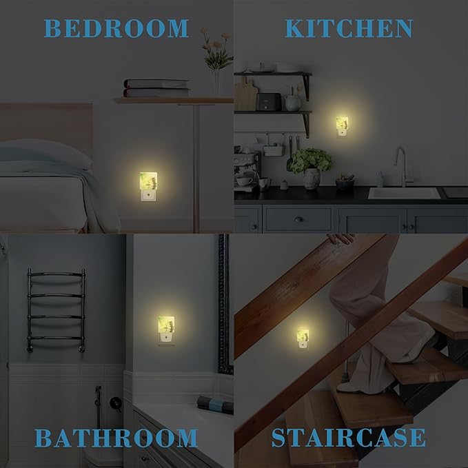 Plug in Night Lights Spa Concept Zen Stones Nightlight Plug Into Wall Dusk to Dawn Sensor LED Night Light for Kid Girls Boys Women Men Room Decor, Hallway, Kitchen, Bathroom, Nursery, Stairs