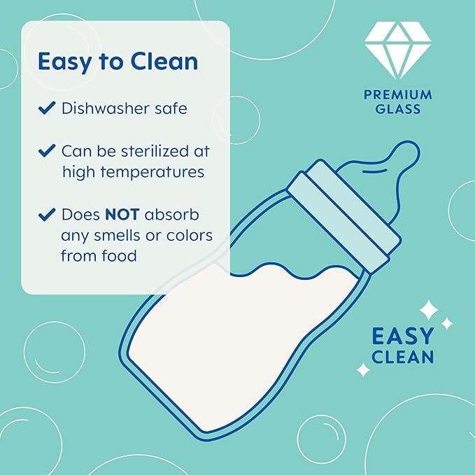 MAM Premium Glass Baby Bottles, Easy Switch Between Breast and Bottle, Feel Good Slow Flow, Newborn Essentials Must Have, 2+ Months, BPA Free, 9oz, Unisex, 3 Pack