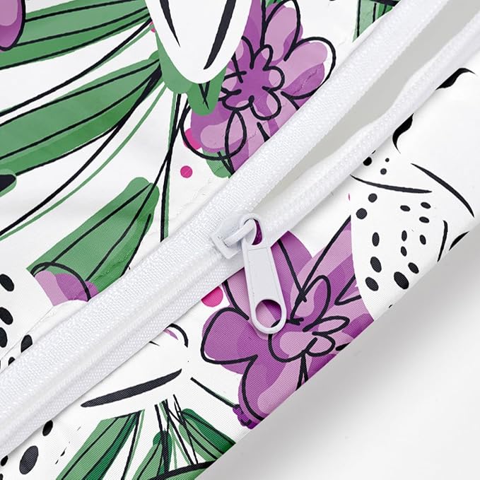 Wet Bag, Wet Dry Bag, Wet Bag for Swimsuit, Travel, Beach, Pool, Diapers, Dirty Yoga Gym Clothes, Makeup Bag, Waterproof Tropical Palm Leaves Decor Jungle Palm Leaf Favors