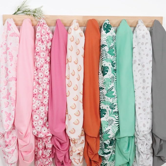 The Peanutshell 4-Pack Fitted Crib Sheet Set - Super Soft & Breathable Baby Girl Crib Sheets, Nursery Decor, Fit for Standard Mattress Cover- Floral