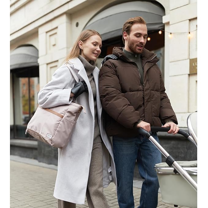 Diaper Bag Tote,Baby Diaper Bags,Convertible Diaper Bag Backpack,Crossbody Tote Bag for Women,Stylish Shoulder bag with Changing Pad,Baby Registry, Work Tote,Travel Gym Bag,Pink