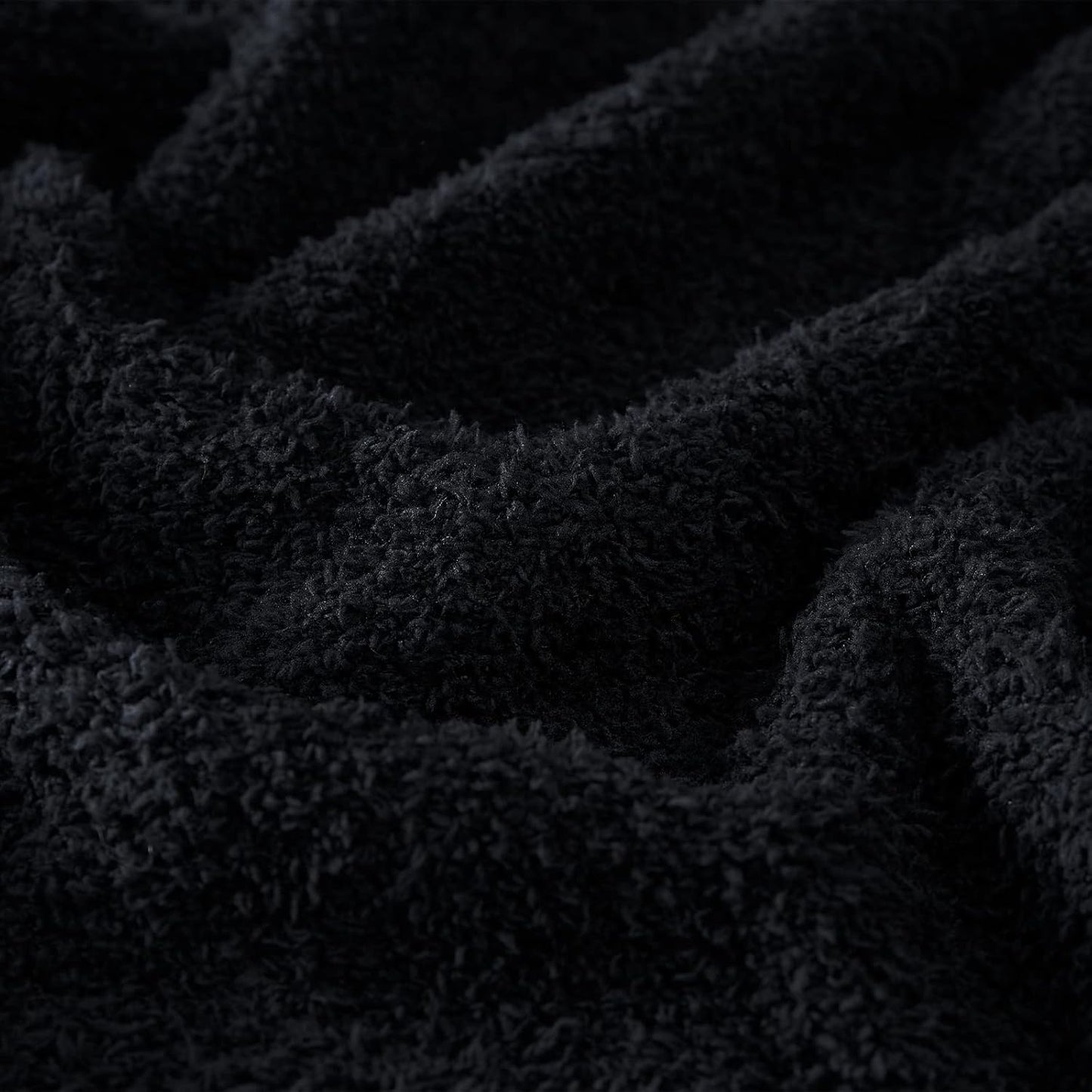 CYMULA Super Soft Knit Throw Blanket Twin Size Black-Lightweight Plush Fuzzy Fluffy Warm Cozy Blankets and Throws for Sofa Bed All Season Use, 60x80 inches