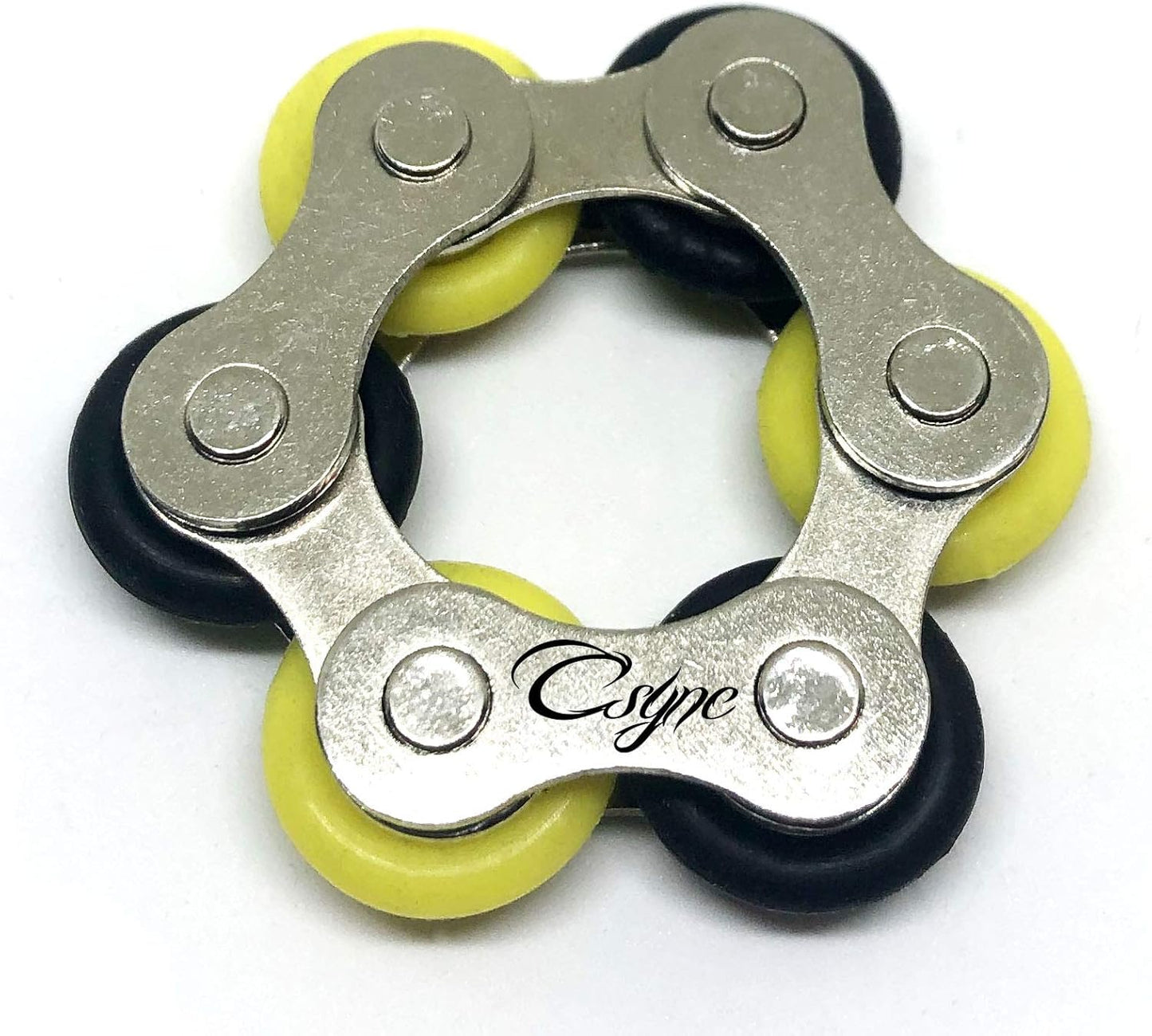 Fidget Toys Roller Chain - Stress Relief Perfect for ADHD, ADD, Anxiety in Classroom, Office, School, Work for Students, Teens, Adults Stocking Stuffers Gifts (3 Piece) (Black)