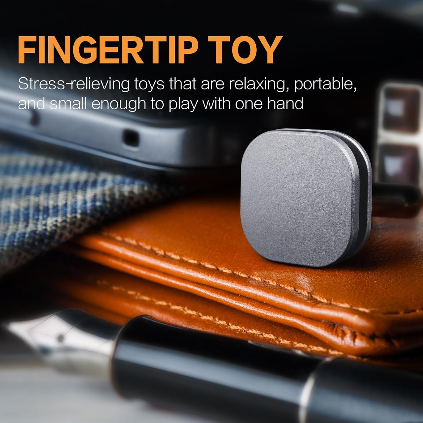 Fidget Toys Adults See-Saw, Mini Metal Fidget Slider Magnetic Fidget Clicker Fidget Toys for Adults Anxiety Stress Relieve, Focus, Inspiration, Good Gift for Men Boyfriend