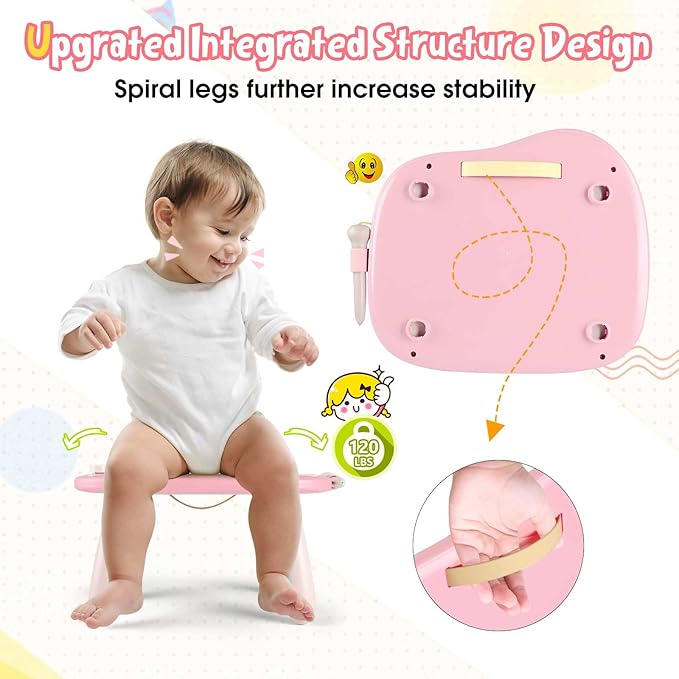 Smasiagon Magnetic Drawing Board for Kids, Toddler Toys for 1-2 Year Old Girl, Portable Doodle Board Pad Learning and Educational Toys for Ages 1 2 3 Year Old Baby Girl Birthday Gift(Pink)