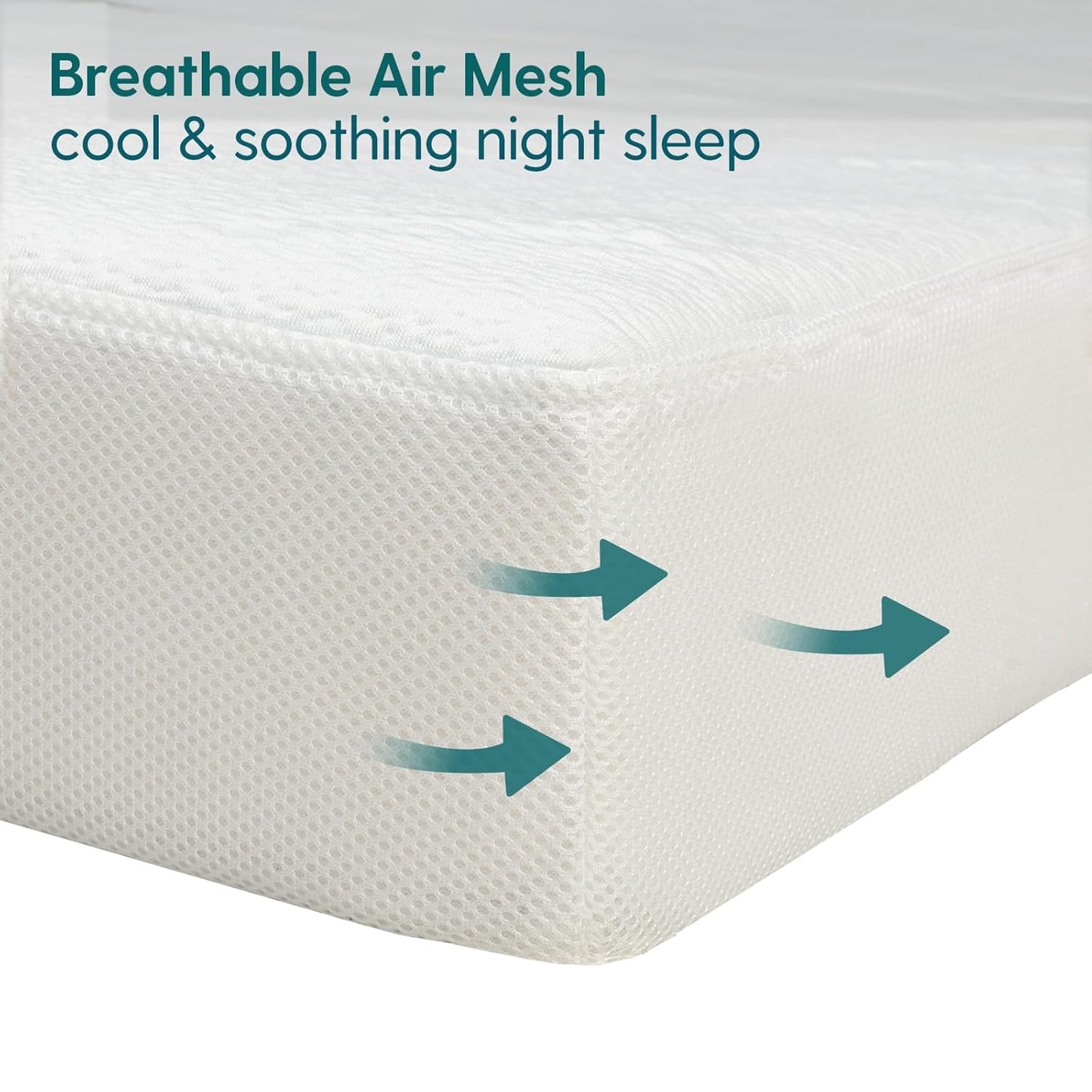 BABELIO Crib Mattress, Toddler Mattress for Toddler Bed, Memory Foam Baby Mattress, Dual Sided with Tencel Cover & Waterproof Lining